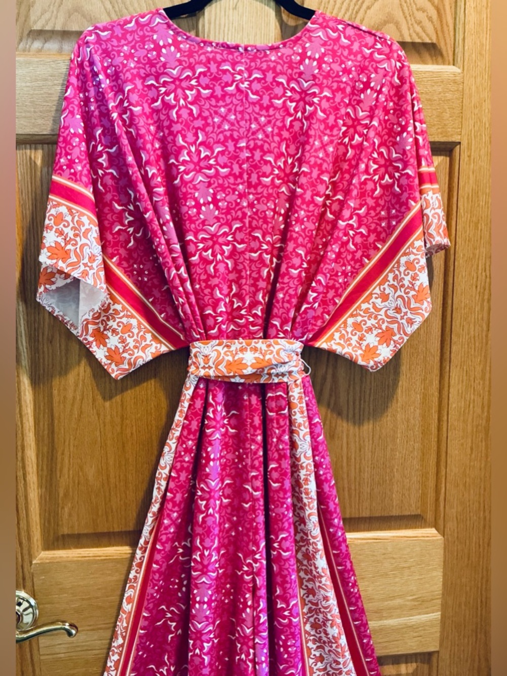 Eloquii Boho Wide Leg Kimono Cropped Jumpsuit Size 14/16 - Picture 8 of 10